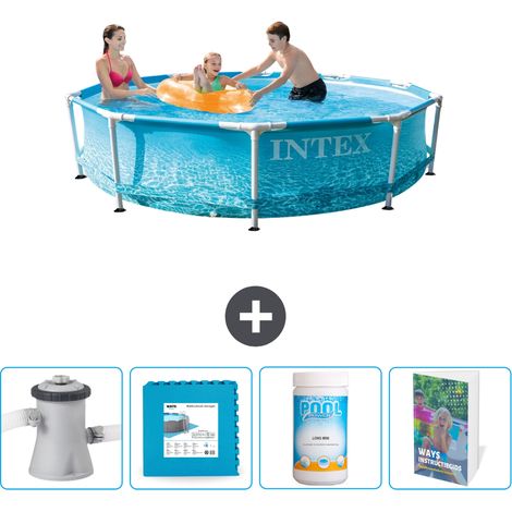 Intex Piscine Tubulaire Ronde - 305x76 cm - 5-pièces  SCB114 (1/4)