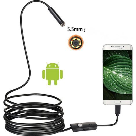 3-in-1 USB endoscope, ultra-thin 5.5mm waterproof endoscope. High quality, an ideal choice for families. (1/5)