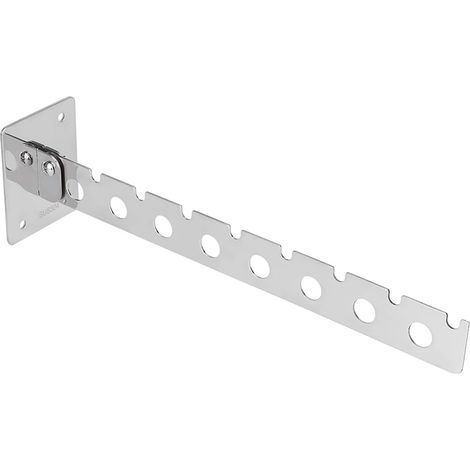 Wandmontierter, klappbarer Kleiderständer mit 8 Haken, platzsparende Aufbewahrung für Trockner und Kleiderschrank (1/5)