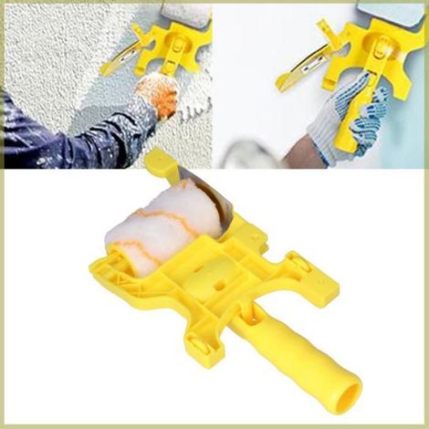 Cocosity Brosse à rouleau de -bordure Kit de Brosses à Rouleaux Multifonctions avec Poignée Confortable pour bricolage enduit (1/5)
