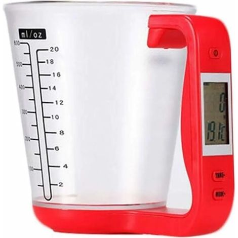 Tasse à mesurer, tasse à mesurer numérique avec balance de cuisine, pichet doseur avec affichage numérique (1/5)