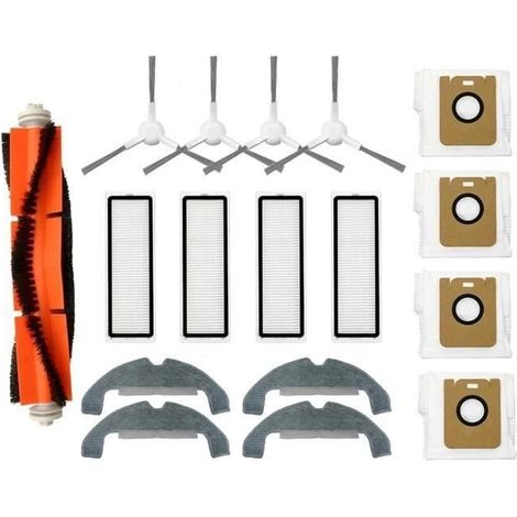 Accessori per l'aspirapolvere robot Bot D9 Plus: spazzola laterale, filtro HEPA, sacchetto raccoglipolvere. (1/4)