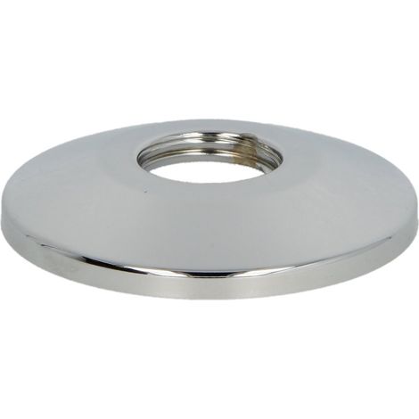 Rosace filetée, laiton chromé 67 mm x 1/2 x 10 mm