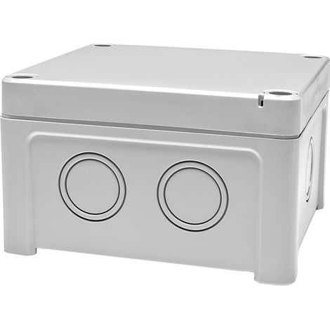 Boîtier à usage général RS PRO en Polycarbonate, 110 x 110 x 65mm, Gris IP65 ( Prix pour 1 )