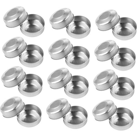 Boîtes à Bougies Design Pratique et Élégant Chauffe-plat Lot de 300 en Aluminium Argenté sans Bavures pour Création de Bougies et Travaux Manuels (1/5)