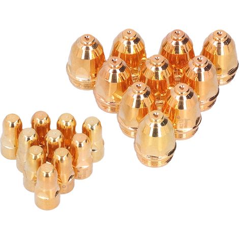 Jeu de 10 consommables pour chalumeau plasma P80, électrodes et buses 1,5mm, accessoires de remplacement pour torche, kit d'usure professionnel. (1/5)