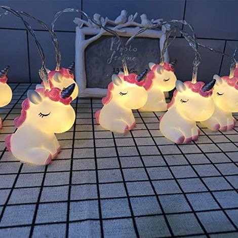M LED chambre d'enfants Animal veilleuses pour lumières de vacances arbre décoratives fête Licorne 1.8 10 (1/2)