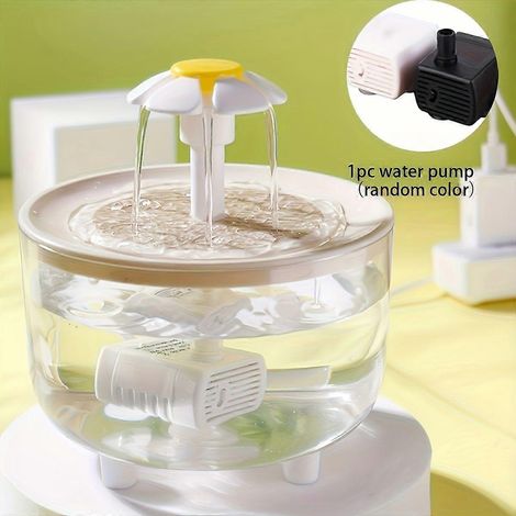Fuente automática para mascotas, dispensador de agua USB para gatos y perros, silenciosa, de gran capacidad, hidratación durante todo el año. (1/5)