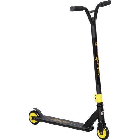 Pro Stunt-Scooter, Tretroller für Freestyle Tricks, Aluminium, Metall, Kunstleder, für Kinder und Erwachsene, Gold