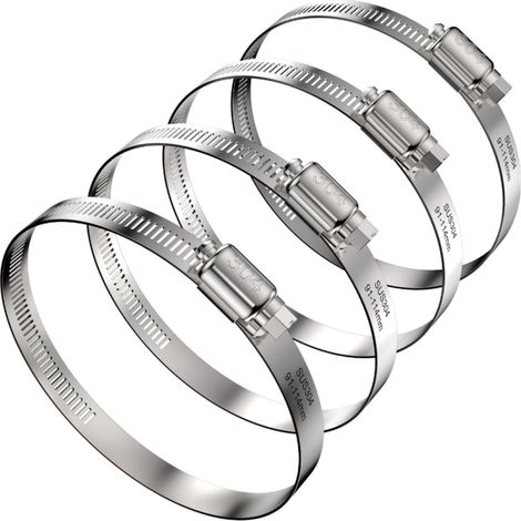 Abrazaderas para mangueras de 4x4 pulgadas - Acero inoxidable (1/5)