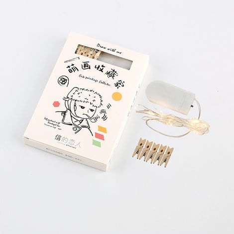 LED-Lichterkette mit Fotoclips für Partys, Hochzeiten, Weihnachten und als Heimdekoration (05) (1/2)