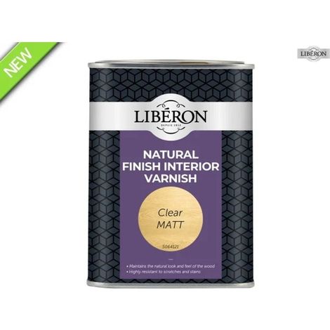 Liberon Natural Finish Interior Varnish Clear Matt 1L