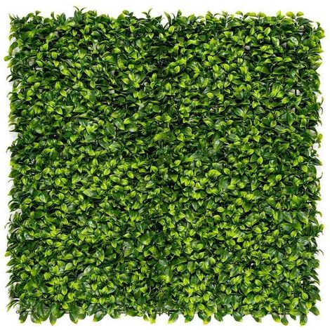 Dekorative Platte aus synthetischem Laub - Lorbeerimitat - 100 x 100 cm Nortene