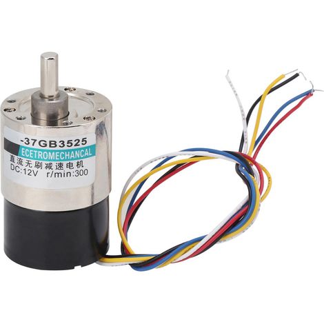 Moteur sans balais Mini CW/CCW Réducteur DC12V pour Machine CNC XD‑37GB3525 300tr/min (1/5)