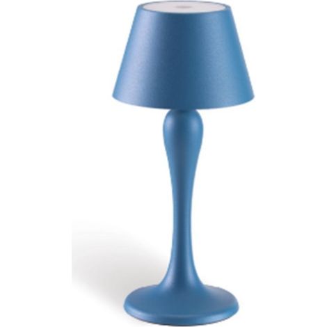 Sovil lampada ricaricabile led 1 5w azzurra  97902 07 da tavolo ip54 97902/07