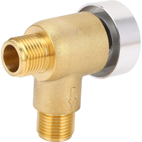 Clapet Anti-retour en Laiton pour Camping-car, Remplacement Efficace pour Clapet Anti-retour de Chasse D'eau pour Réservoir de Camping-car, Filetage Mâle NPT de 1/2 Pouce - Parfait pour les (1/5)