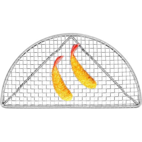 Backofenrost aus Edelstahl, antihaftbeschichtet, hitzebeständig (16 cm) (1/2)