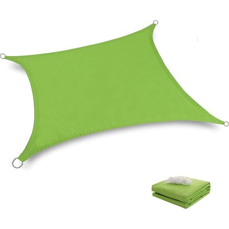 1 Voile d'ombrage, triangle équilatéral, tissu tricoté, imperméable, protection UV, terrasse, jardin, pergola (1/5)
