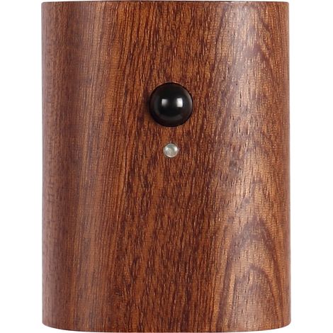 Lot de 2 lampes LED à induction magnétique effet bois, lampe murale à charge électromagnétique, veilleuse USB pour chambre à coucher. (1/5)