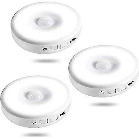 Veilleuse LED à détecteur de mouvement, rechargeable, double commande, fixation magnétique pour couloir, placard, escalier, chambre d'enfant, blanc froid (1/5)