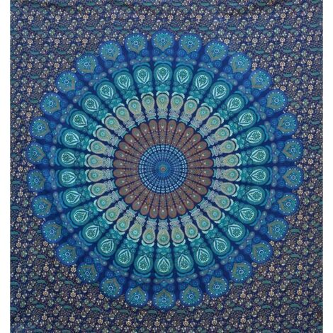 Ahlsen Wandteppich Geschenk Wandteppiche Hippie Mandala Bohemian Psychedelisch Aufwendig Indisch Wandbehang Bettwäsche Tagesdecke (1/5)