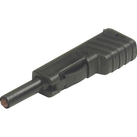 Fiche banane mâle de sécurité Ø de la broche: 4 mm SKS Hirschmann SLS 200 932153100 noir 1 pc(s) (1/4)