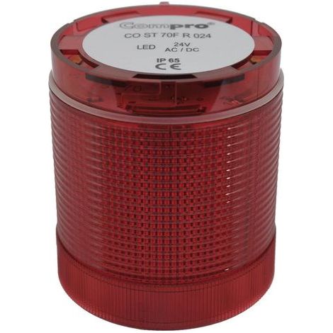 Elément de colonne de signalisation ComPro CO ST 70 RL 024 24 V AC/DC lumière permanente, feu clignotant N/A IP65 1 pc(s) S63868 (1/4)
