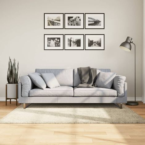 Teppich Shaggy Hochflor Modern Golden 120x170 cm vidaXL (1/5)