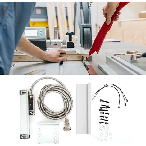 Échelle linéaire 2AE/3AE DRO en alliage d'aluminium moulé sous pression, 5 µm x 150 mm (1/5)