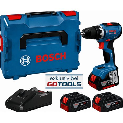 Bosch Akku-VOLKSSCHRAUBER GSR 18V-65 3x 4,0 Ah + Lader in L-BOXX 136 exclusiv by GOTOOLS