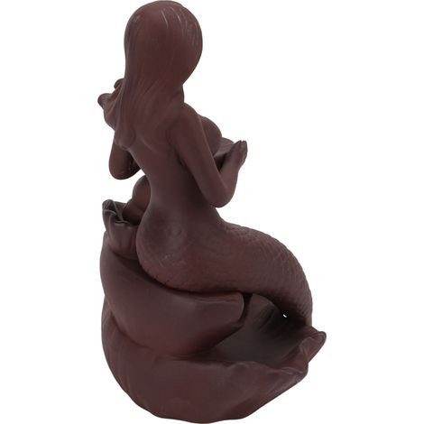 Porte-encens cascade inversée sirène, design vintage pour méditation, décoration intérieure zen. (1/5)