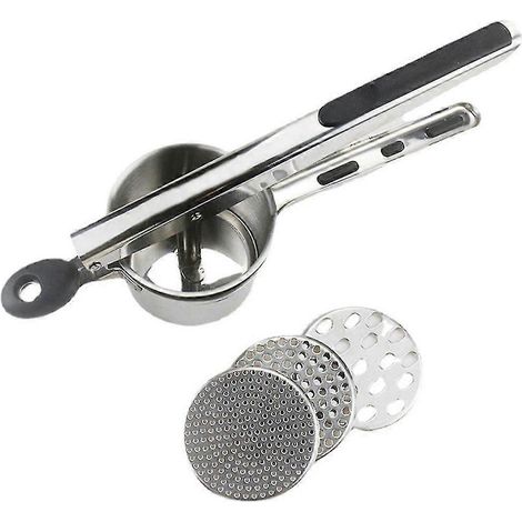 Presse-purée/machine à spaghetti avec 3 disques interchangeables pour la préparation de purée de pommes de terre, P (1/5)
