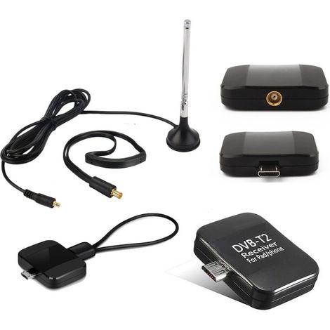 Trade Shop - DIGITALER TERRESTRICHER RECEIVER DVB-T2 FÜR ANDROID TABLET SMARTPHONE MICRO-USB TV - (1/5)