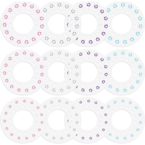 Lot de 12 recharges de strass pour cheveux (180 pièces) - Accessoires de coiffure tendance et décoration à faire soi-même (1/5)
