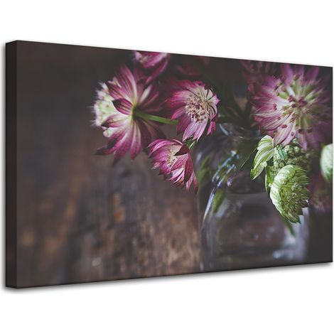 Leinwanddruck Botanik Blumen in einer Vase 80x50cm Blumenstrauß