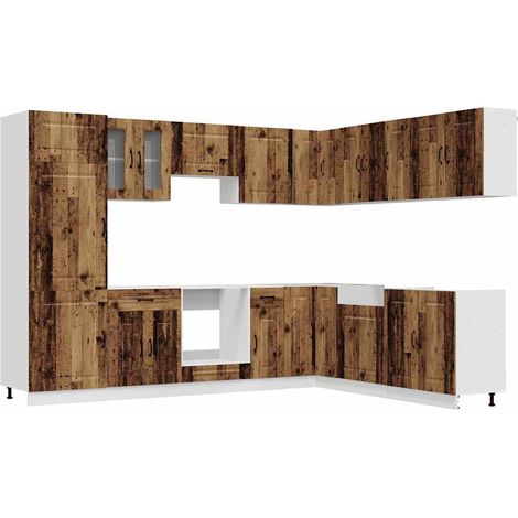 Maison Exclusive - Mueble cocina Kalmar madera vieja 14 pzas made (1/5)