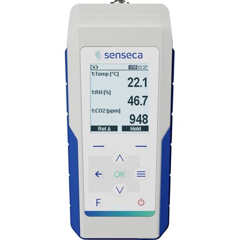 Senseca 486134 PRO D01 Appareil de mesure manuel multifonction Valeur de mesure température, humidité de l'air, débit d'air, pression, intensité d V188753 (1/5)