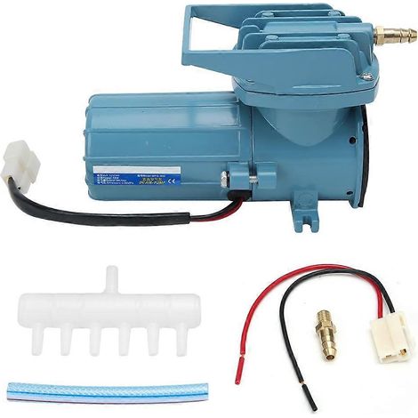 Pompe à air électromagnétique DC 12V 18W MPQ902 pour aquarium, transport de fruits de mer et pêche - oxygénateur silencieux avec aération puissante, compatible bassin et seau de transport. (1/5)