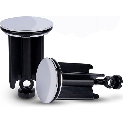 Bouchon d'évier universel 40 mm chromé bouchon de vidange et nombre de pièces : 2 et 15,89