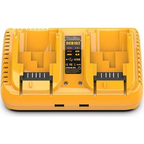Convient au chargeur de batterie au lithium pour outils électriques Dewalt 12V20V, chargeur rapide DCB102 (1/4)