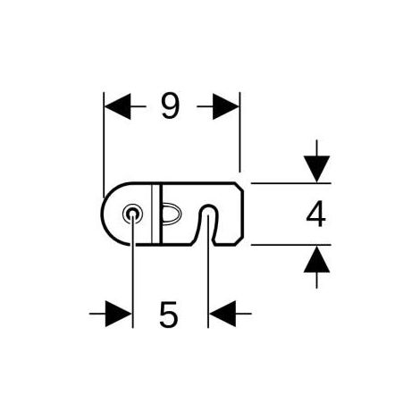 Geberit Duofix - Kit básico de anclaje a pared para instalación individual 111.839.00.2