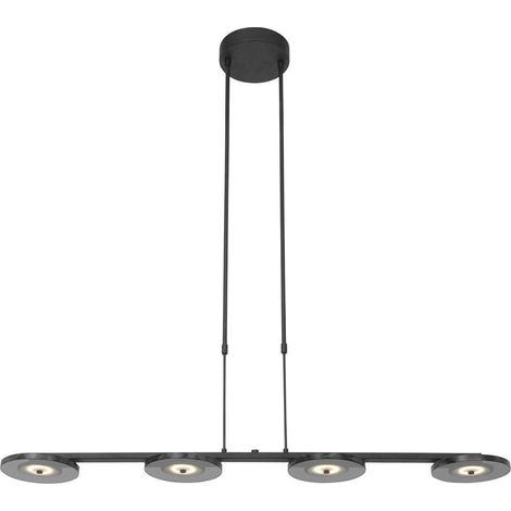 Steinhauer - lámpara colgante - Turound - negro - vidrio metal - (1/4)