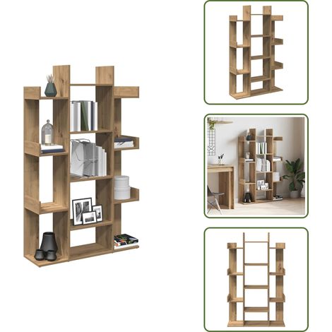 Bücherregal Artisan-Eiche 86x25,5x140 cm Holzwerkstoff - Bücherregal - Bücherregale - Bücherschrank - Bücherschränke (1/5)