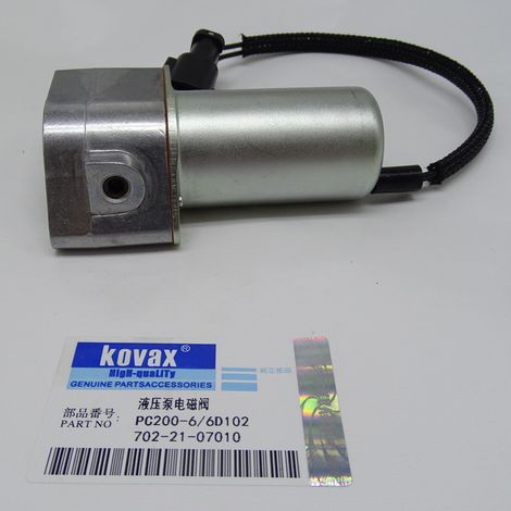 KOVAX hydraulic pump solenoid valve PC200-6 702-21-07010 excavator parts main pump solenoid valve (1/4)