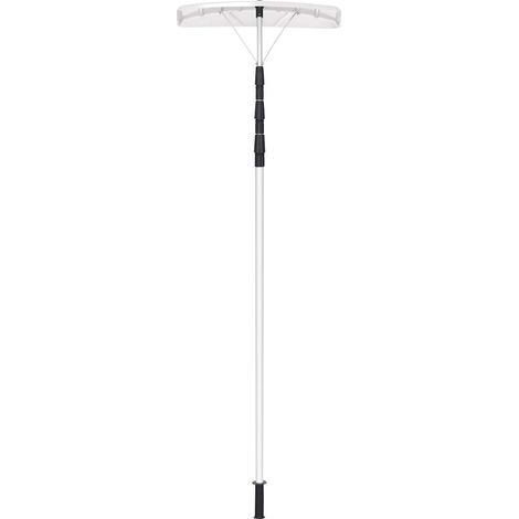 COSTWAY Rastrillo de Nieve para Techo Telescópico Ajustable de 190 cm a 630 cm Pala de Nieve para Techo para Casa Jardín Parque Herramienta (1/5)
