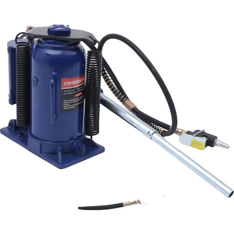 Crick pneumatique, capacité de 20 tonnes, double fonctionnement, Bleu (1/2)