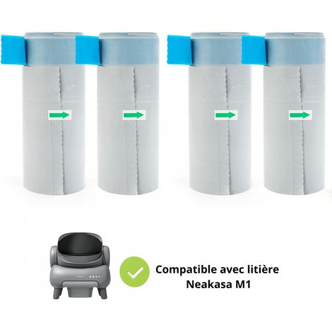 Pack de 4 rouleaux de sacs poubelles pour litière automatique Neakasa M1 - NEAKASA (1/3)