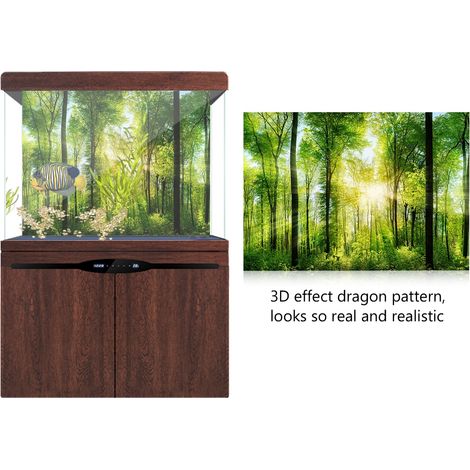 Décoration Aquarium Forêt en PVC Épais 61x41cm - AUTRES (1/5)