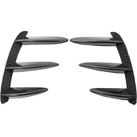 Déflecteur latéral d'aile pour bouclier arrière, canard stabilisateur en fibre, accessoire de tuning auto (1/5)