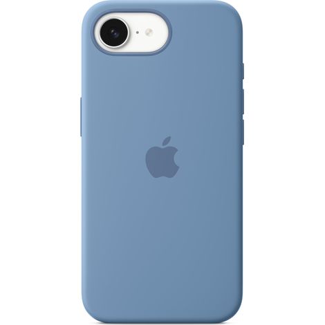 Custodia in silicone Apple Blu Inverno per iPhone 16e (1/3)